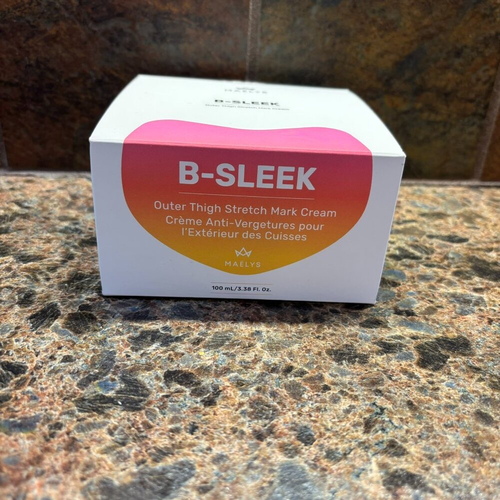 New Sealed Maelys B-Sleek Outer Thigh Stretch Mark Cream 100ml/3.38 oz